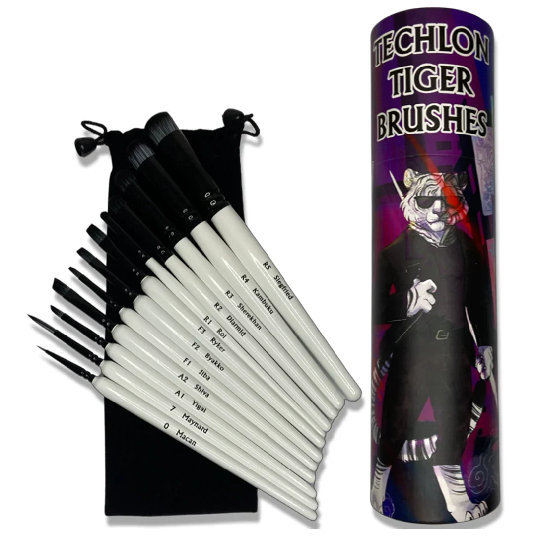 TECHLON TIGER DRYBRUSH SET