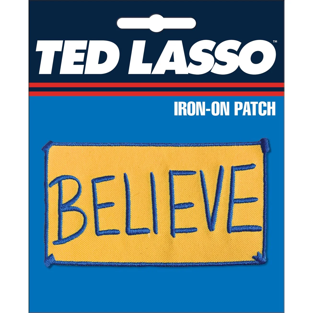TED LASSO BELIEVE EMBROIDERED IRON-ON PATCH
