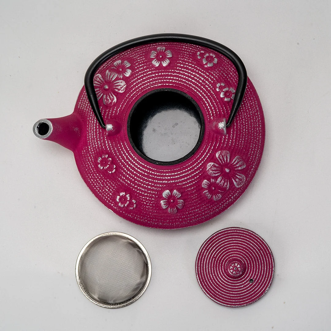TETSUBIN TEAPOT (PINK CHERY BLOSSOMS) - Image 3