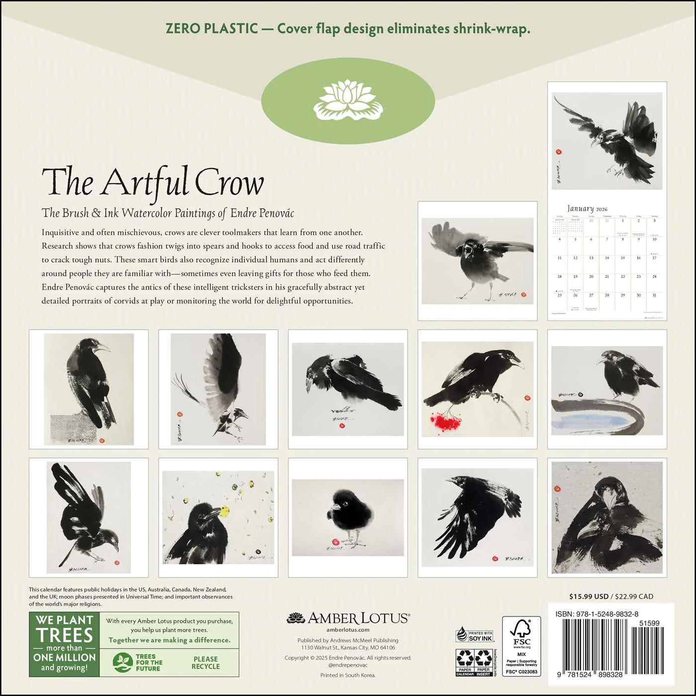 THE ARTFUL CROW 2026 WALL CALENDAR - Image 2
