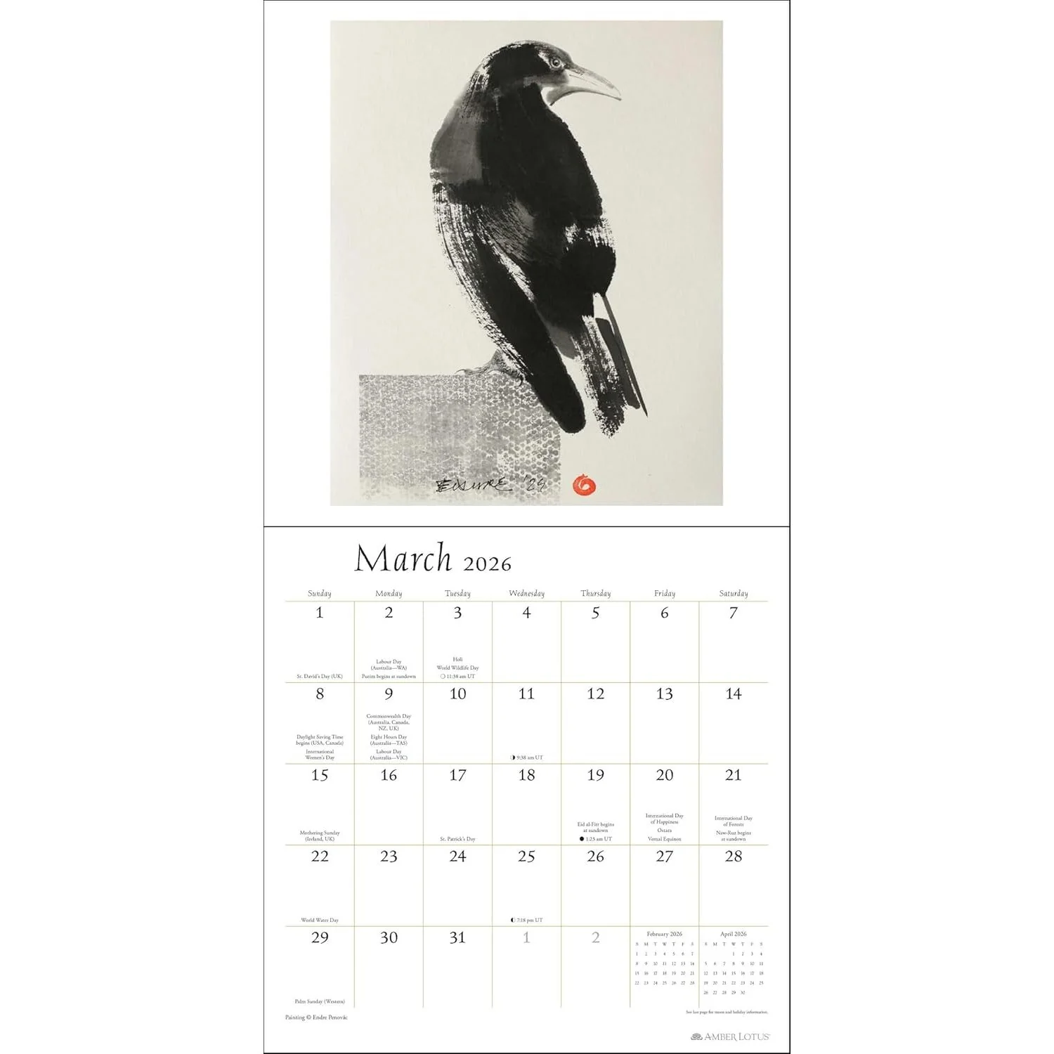THE ARTFUL CROW 2026 WALL CALENDAR - Image 3