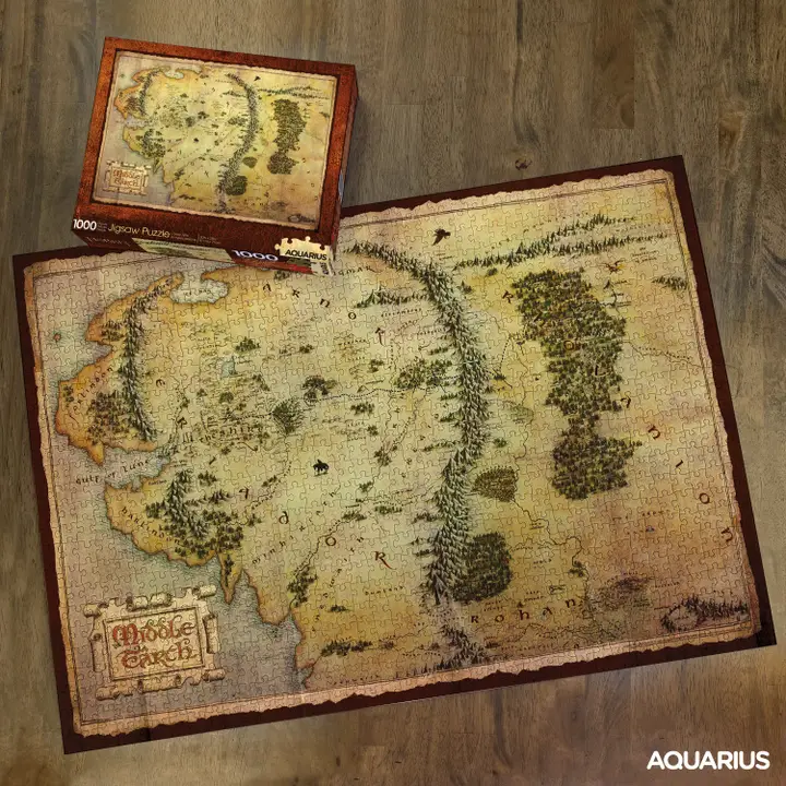 THE HOBBIT MIDDLE EARTH MAP 1000 PIECE JIGSAW PUZZLE - Image 2