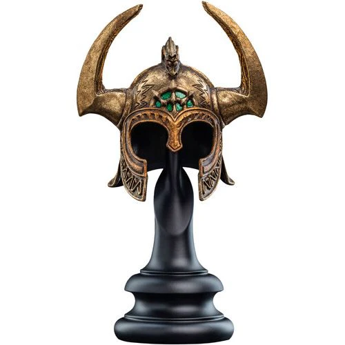 THE LORD OF THE RINGS ROHIRRIM HELM OF KING HELM HAMMERHAND MINI PROP REPLICA