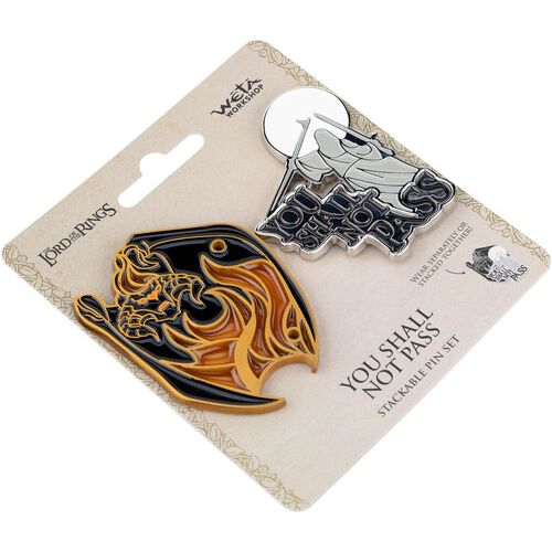 THE LORD OF THE RINGS YOU SHALL NOT PASS WETA WORKSHOP STACKABLE PIN SET - Image 3