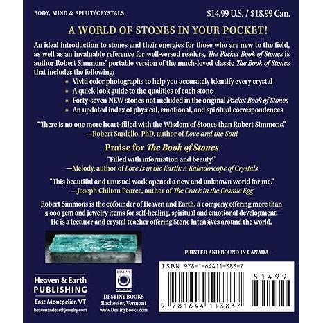 THE POCKET BOOK OF STONES: WHO THEY ARE AND WHAT THEY TEACH BY ROBERT SIMMONS - Image 2