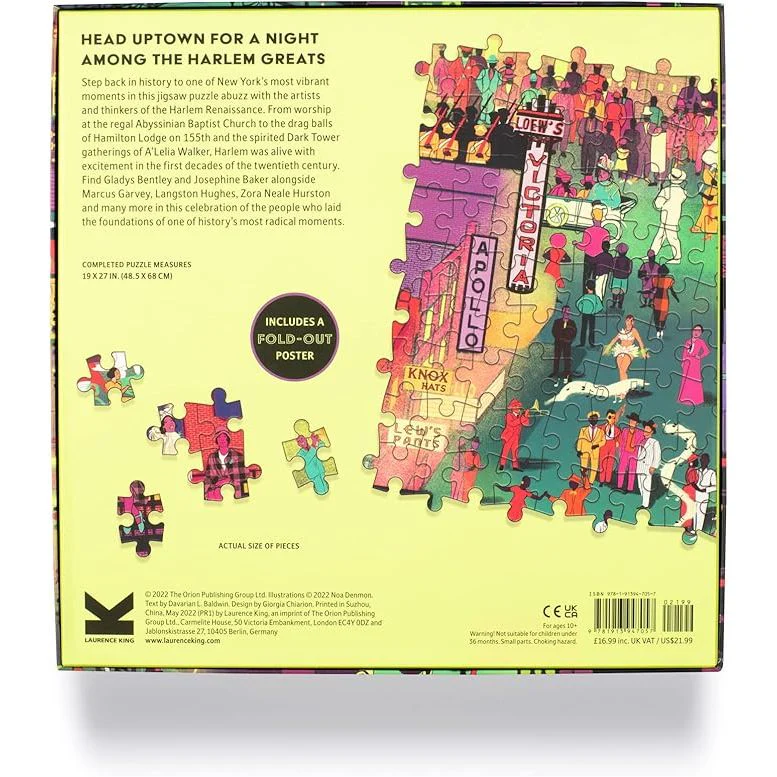 THE WORLD OF THE HARLEM RENAISSANCE 1000 PIECE JIGSAW PUZZLE - Image 5