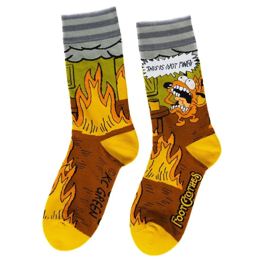 THIS IS FINE. ALSO, NOT FINE CREW SOCKS BY FOOTCLOTHES - Image 4