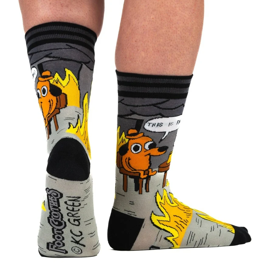 THIS IS FINE CREW SOCKS BY FOOTCLOTHES - Image 3