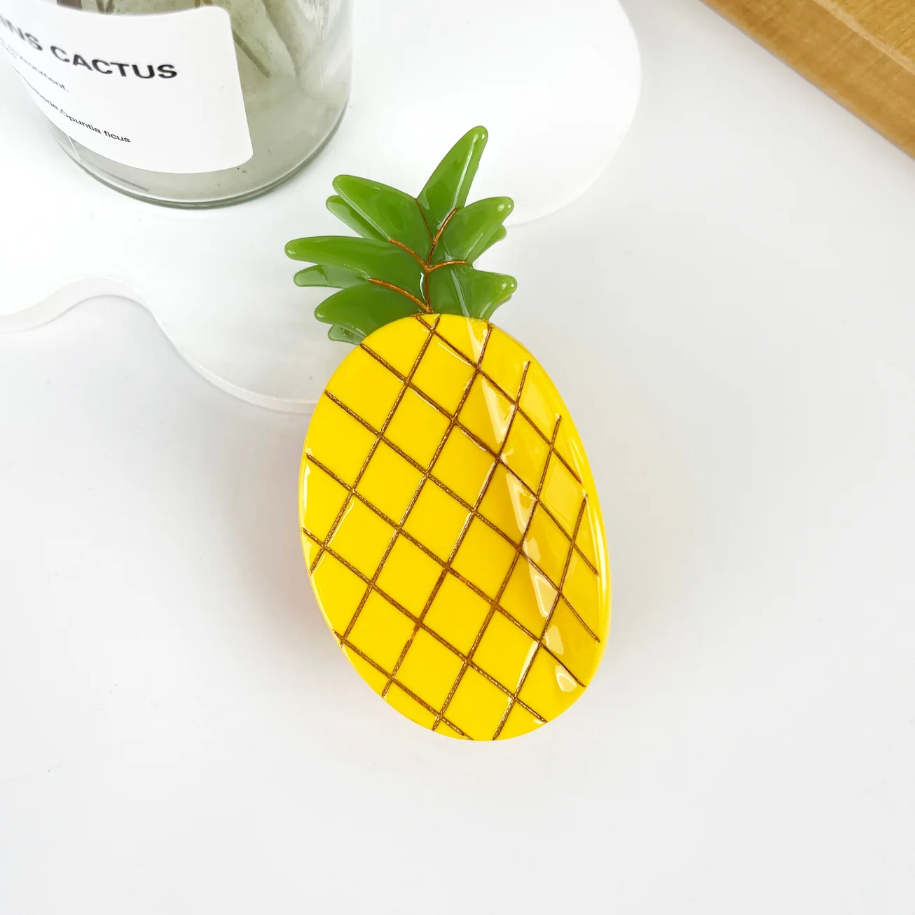 TROPICAL PINEAPPLE HAIR CLAW CLIP