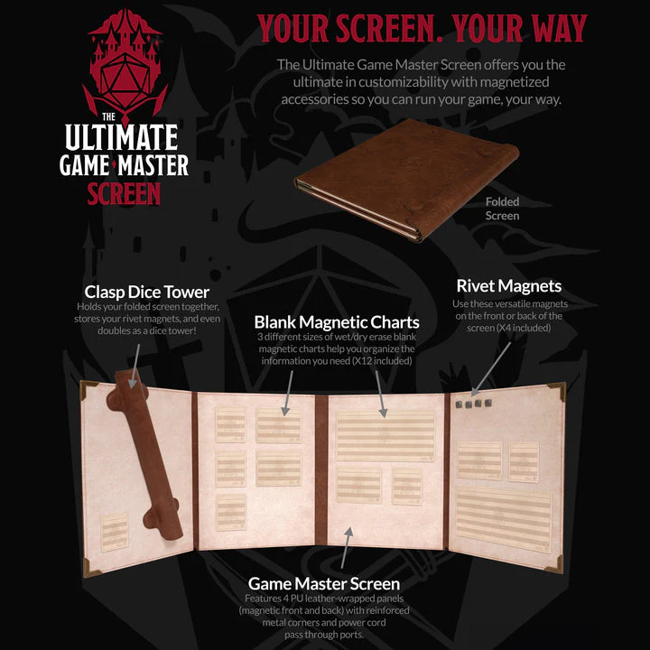 ULTIMATE GAME MASTER SCREEN: CORE SCREEN PORTRAIT - Image 2