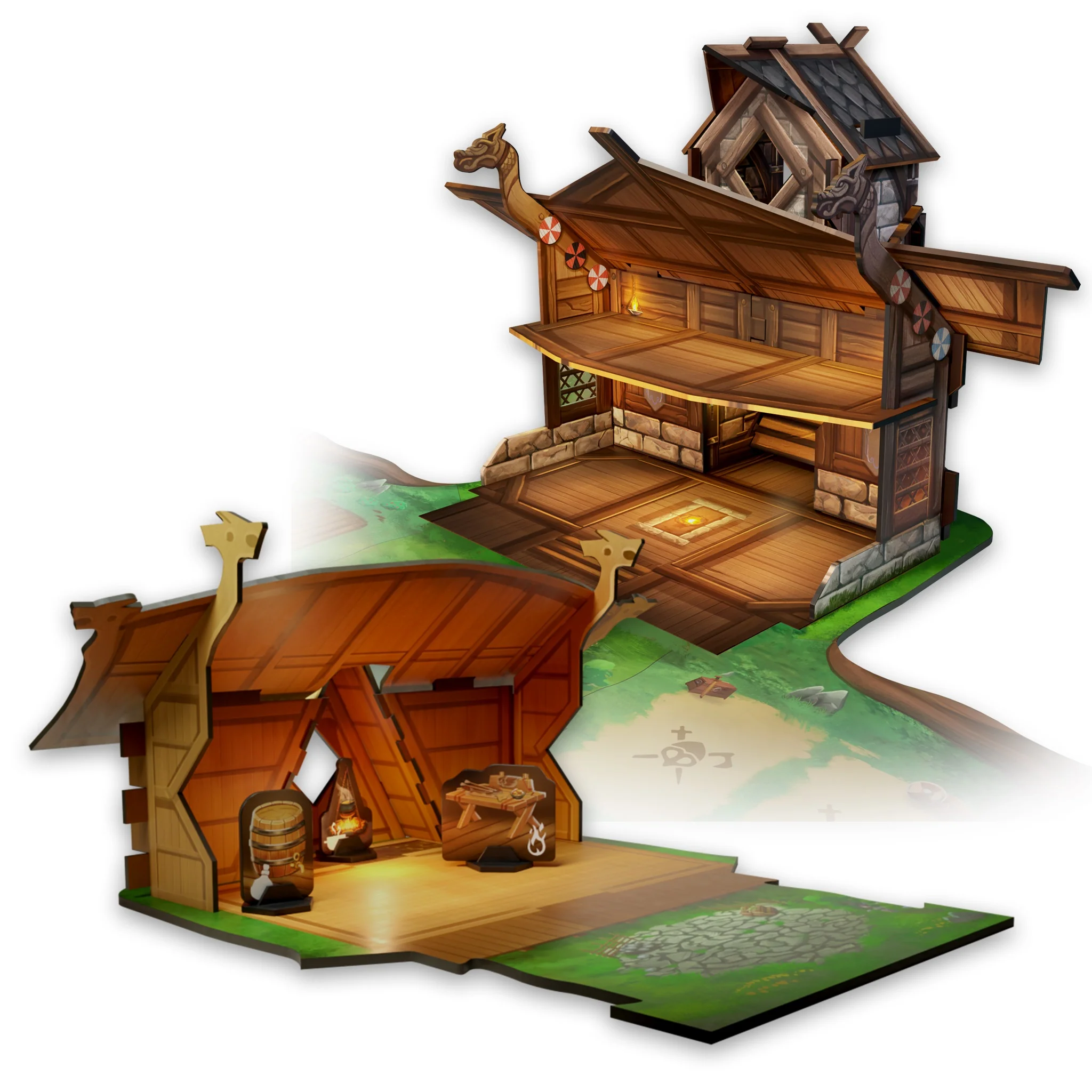 VALHEIM WOODEN HOUSE (DICE TOWER UPGRADE)