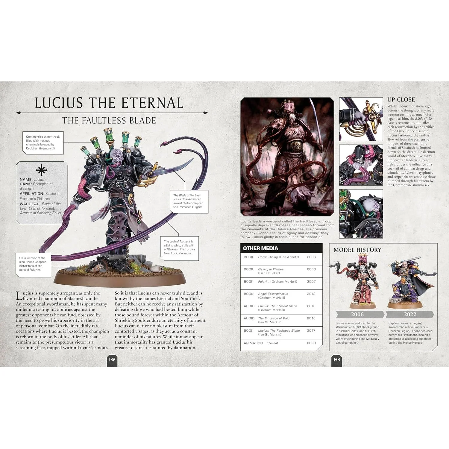 WARHAMMER 40K CHARACTER ENCYCLOPEDIA (INCLUDES LIEUTENANT TITUS MINI) BY DK BOOKS - Image 5