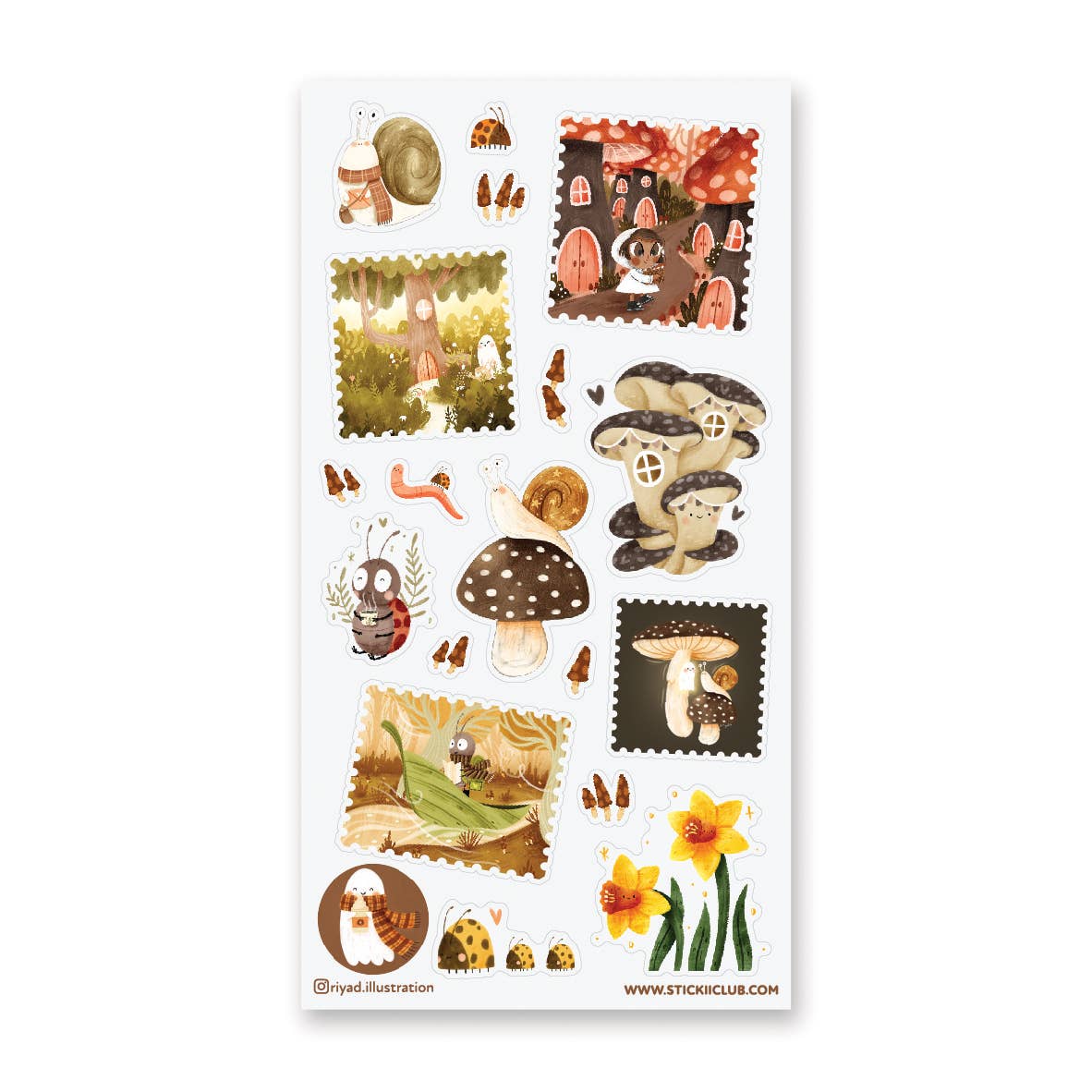 WHIMSICAL WOODS STICKER SHEETS