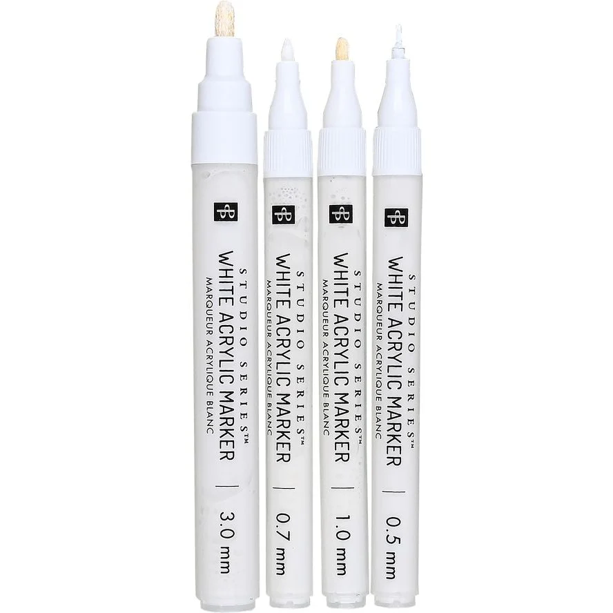 WHITE ACRYLIC MARKER SET - Image 2