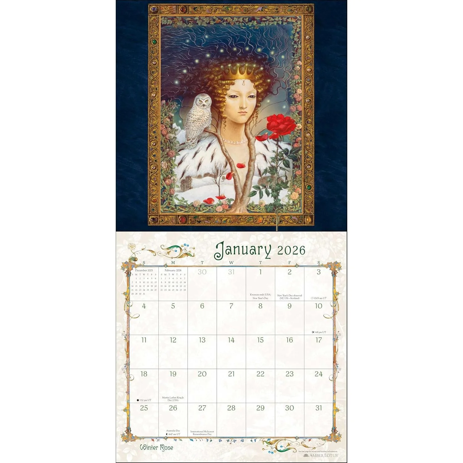 WOMEN OF MYTH AND MAGIC BY KINUKO Y. CRAFT 2026 WALL CALENDAR - Image 3