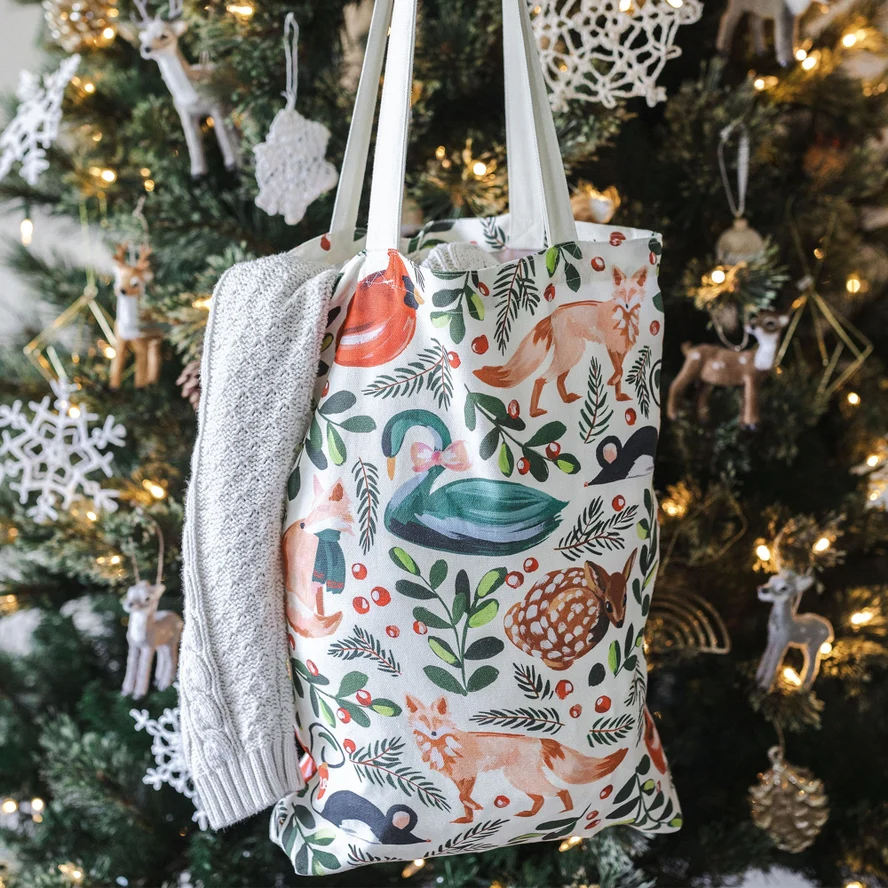 WOODLAND ANIMALS TOTE BAG - Image 2