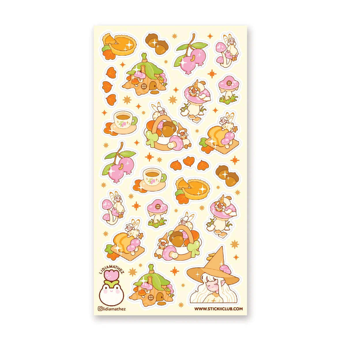 WOODSY WITCHES & FAIRIES STICKER SHEET