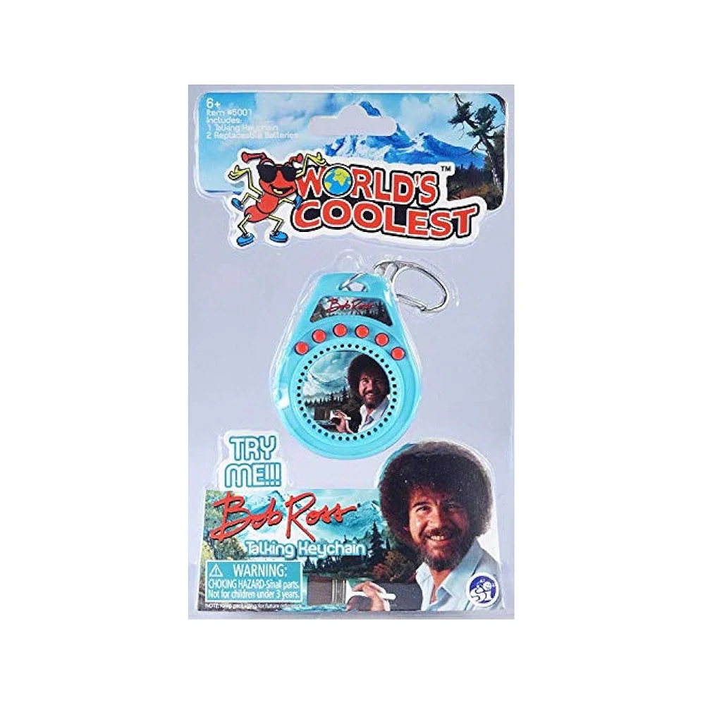 WORLD'S COOLEST BOB ROSS KEYCHAIN